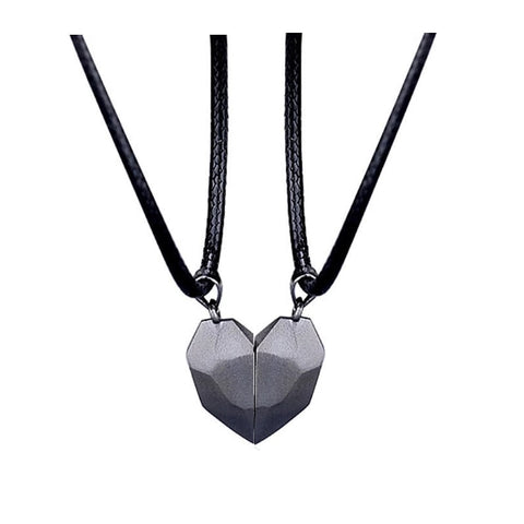 2Pcs Magnetic Couple Necklace Lover Heart Distance Paired Pendant Projection Necklaces For Women Jewelry Valentine&#39;s Day Gift