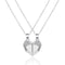 2Pcs Magnetic Couple Necklace Lover Heart Distance Paired Pendant Projection Necklaces For Women Jewelry Valentine&#39;s Day Gift