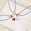 2Pcs Magnetic Couple Necklace Lover Heart Distance Paired Pendant Projection Necklaces For Women Jewelry Valentine&#39;s Day Gift
